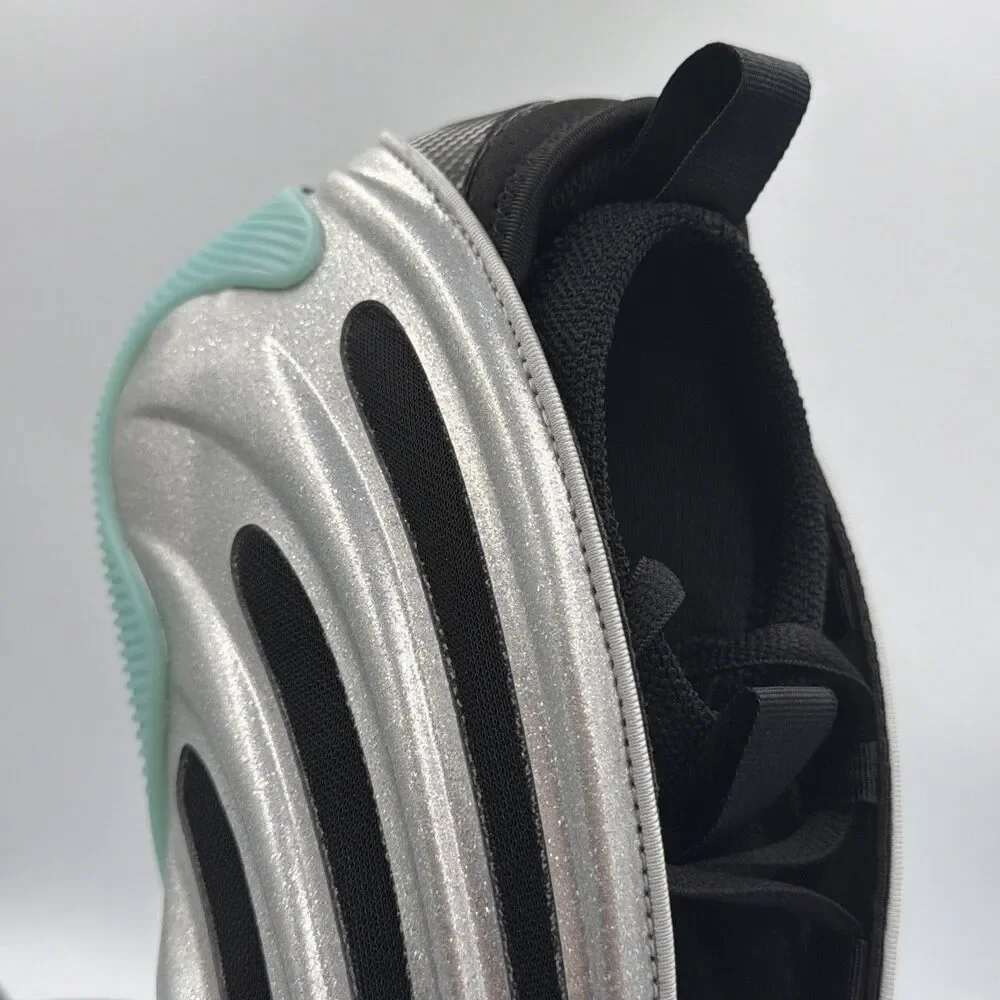 Adidas Harden 9 US 12 Men's  Metallic Silver Black Aqua Basketball  JS1028 New